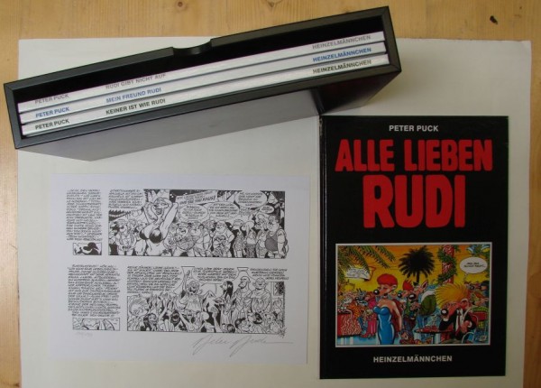 Rudi Luxuskassette (Heinzelmännchen, 4 Hardcover im Holzschuber) (neu)