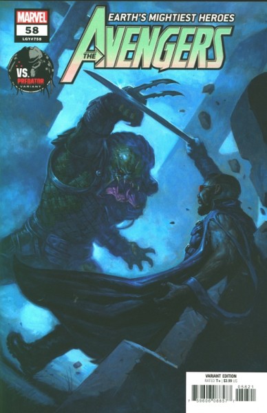 Avengers (2018) Predator Variant Cover 58