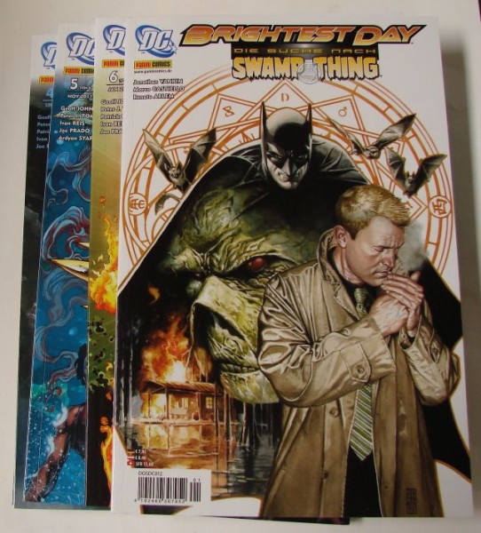 Brightest Day (Panini, Br.) Nr. 1-6 kpl. + Auf der Suche nach Swamp Thing (Z1)