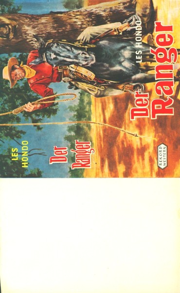 Hondo, Les Leihbuch SU Ranger (Rekord) nur Schutzumschlag