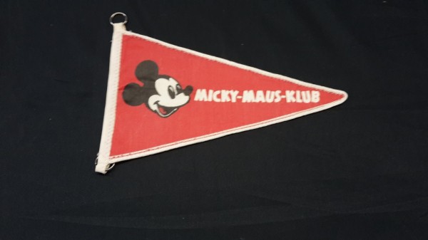 Micky Maus Klubartikel Wimpel klein Stoffrand breit