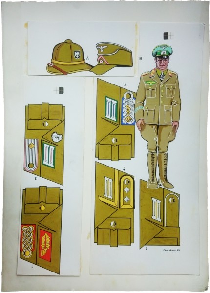 Originalzeichnung (1664) Landser ÜF