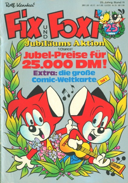 Fix und Foxi (Pabel, Gb.) 25. Jahrgang Nr. 1-53