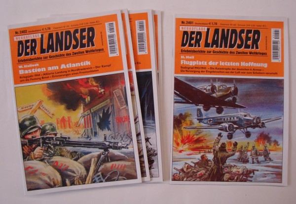 Landser in 100er Paketen (Pabel) Nr. 2401-2500 zus. (Z0-1)