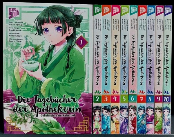 Tagebücher der Apothekerin (Manga Cult, Tb.) Nr. 1-10 zus. (neu)