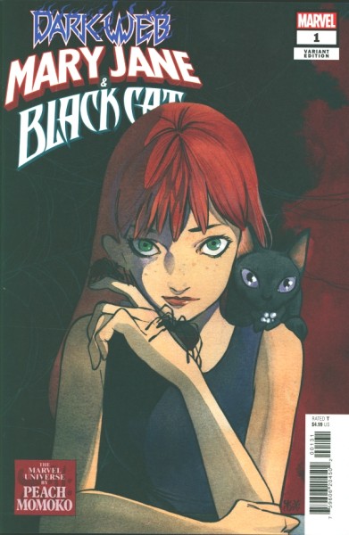 Mary Jane & Black Cat (2023) Peach Momoko Variant Cover 1