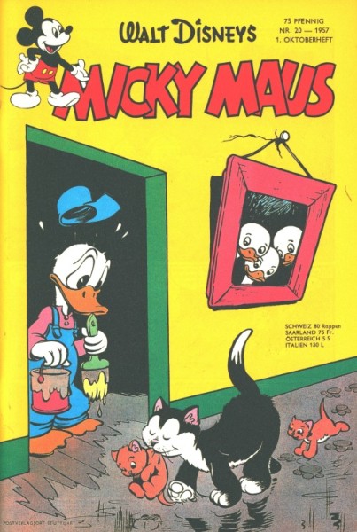 Micky Maus (Ehapa, Gb.) Jahrgang 1957 aus Reprintkassette Nr. 1-28