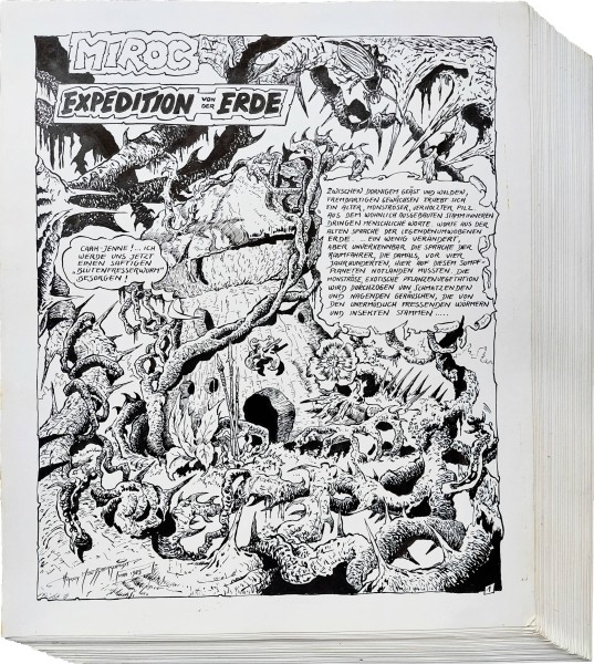 Originalzeichnung (1759) Miroc 32 Seiten zus. ÜF