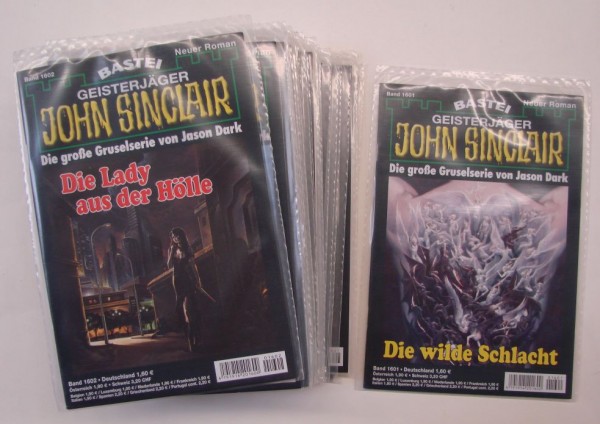 John Sinclair in 100er Paketen (Bastei) 1. Auflage Nr. 1601-1700 zus. (Z0-1)