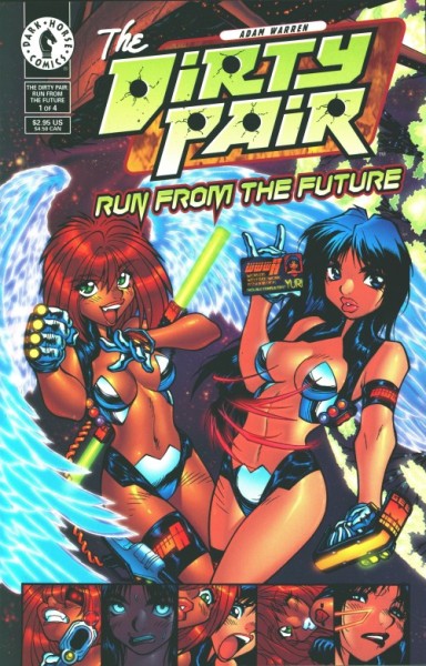 Dirty Pair: Run from the Future (Adam Warren Cover) 1-4