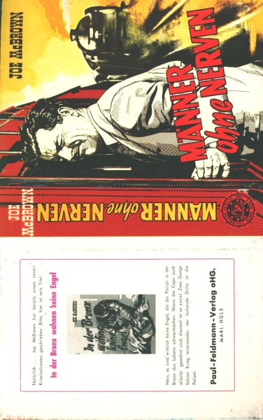 McBrown, Joe Leihbuch SU Männer ohne Nerven (Feldmann) nur Schutzumschlag