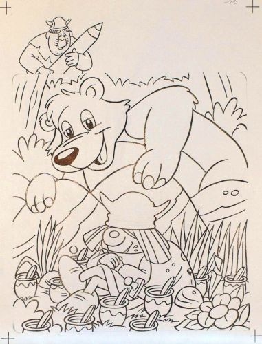 Originalzeichnung (1067) Wickie