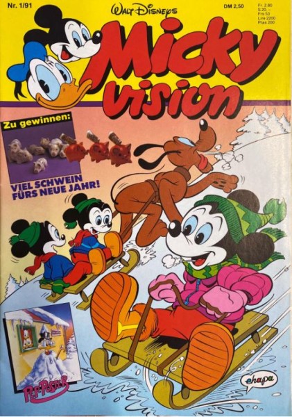 Mickyvision (Walt Disney's) (Ehapa, Gb.) Jhg. 1991 Nr. 1-26