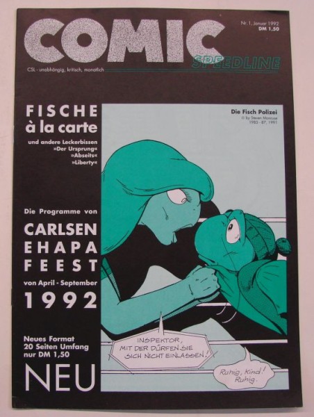Comic Speedline (Tilsner, Zeitschrift, GbÜ.) ab 1992 Nr. 1,10-67 kpl. (Z0-2)