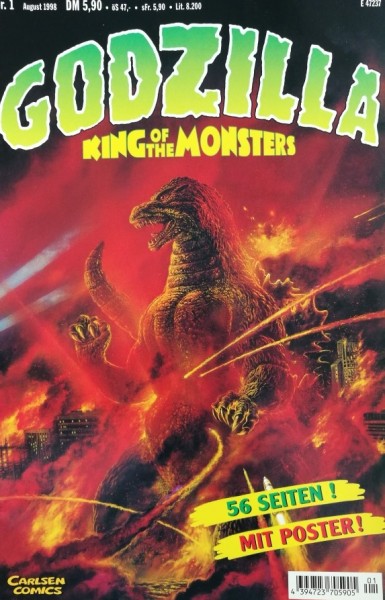 Godzilla (Carlsen, Gb.) Nr. 1-7 kpl. (Z2)
