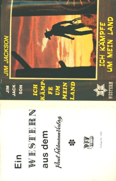 Jackson, Jim Leihbuch SU Ich kämpfte um mein Land (Feldmann) nur Schutzumschlag