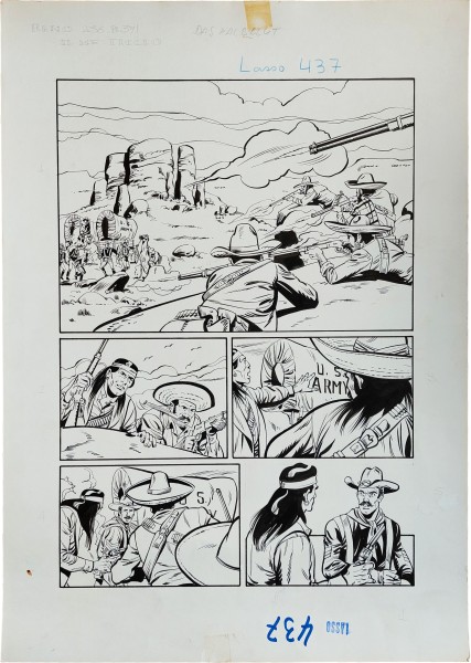 Originalzeichnung (1508) Lasso 437 27 Seiten zus. ÜF