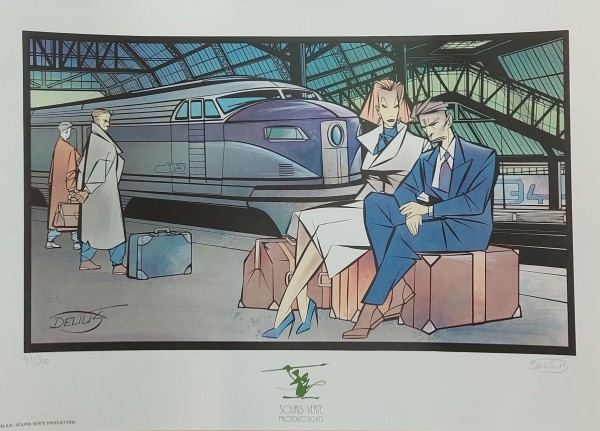 Delius Poster Quai de la Gare lim. 40/300, signiert