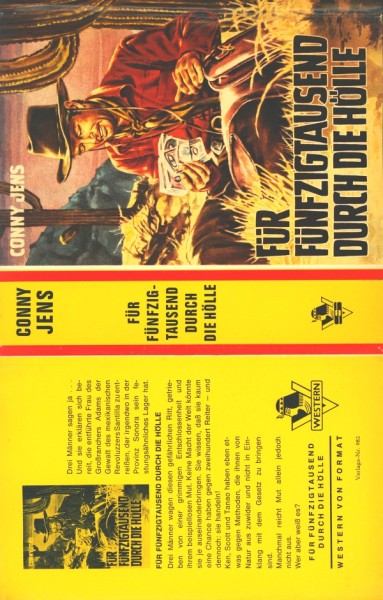 Jens, Conny Leihbuch SU Für Fünfzigtausend durch die Hölle (Saba) nur Schutzumschlag