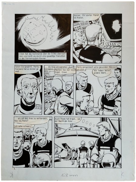 Originalzeichnung (1565) Perry Rhodan ÜF