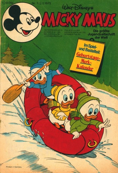 Micky Maus mit allen festen Beilagen Jahrgang 1979 (Ehapa, Gb.) Nr. 1-52