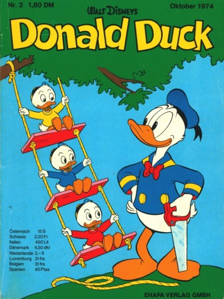 Donald Duck (Ehapa, Tb.) 1974 Nr. 1-4