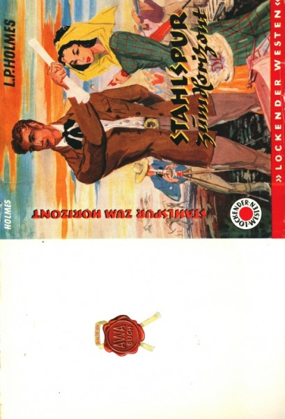 Lockender Westen Leihbuch SU Stahlspur zum Horizont (Awa) Holmes, L.P. nur Schutzumschlag
