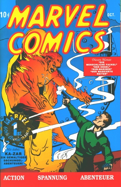 Marvel Comics (Marvel, Gb., 1999, Nachdruck aus Jubiläums-Pack 4) Nr. 1 (mit Goldstempel / Gold-Stam