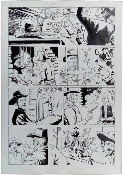 Originalzeichnung (1845) Bonanza 77 Seite 18 ÜF