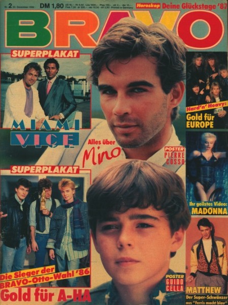 Bravo Jahrgang 1986 mit Beilage