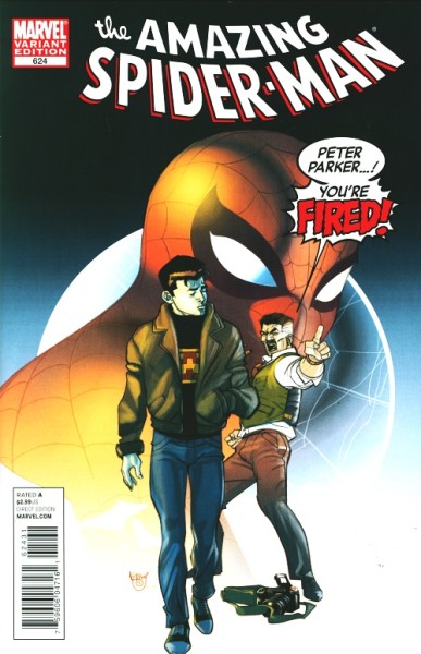 Amazing Spider-Man (2003) You're Fired Variant Cover 624