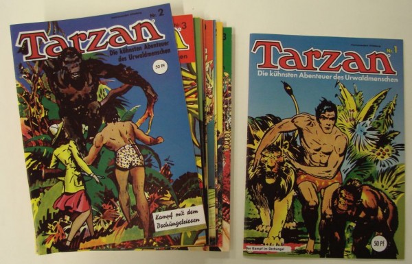 Tarzan (Hethke, Gb.) Mondial-Nachdruck Nr. 1-92 zus. (Z1)