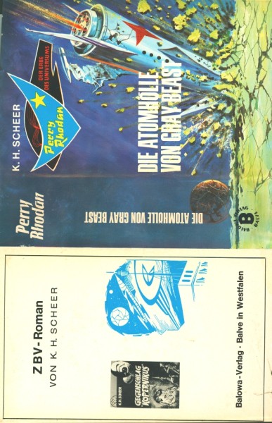 Perry Rhodan Leihbuch SU Atomhölle von Gray Beast (Balowa) nur Schutzumschlag