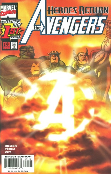 Avengers (Vol.3) Sunburst Variant Cover 1