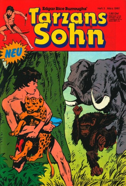 Tarzans Sohn (Ehapa, Gb.) Jhrg. 1980 Nr. 3-13
