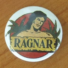 Ragnar Anstecknadel/Button rot