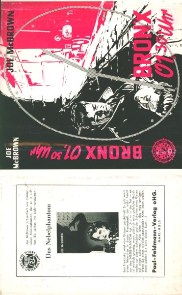 McBrown, Joe Leihbuch SU Bronx 01,30 Uhr (Feldman) nur Schutzumschlag