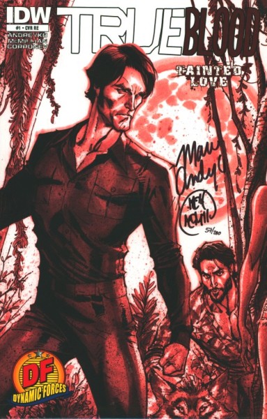 True Blood: Tainted Love (2011) DF Variant Cover signed by Marc Andreyko & Michael McMillian 1