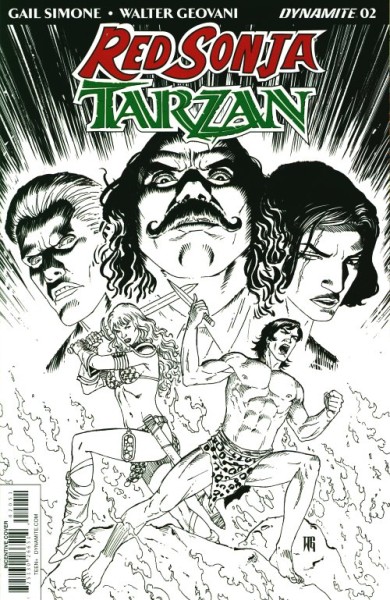 Red Sonja/Tarzan (2018) 1:10 Variant Cover 2