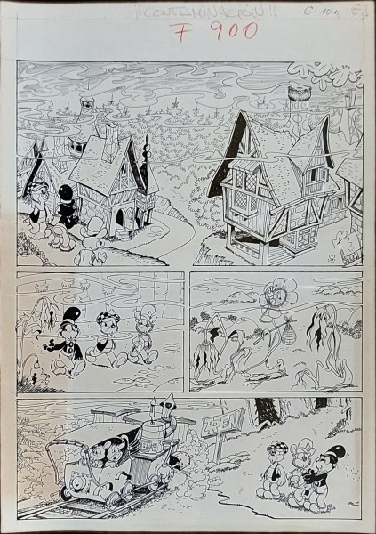 Originalzeichnung (1800) Minitrick & Co. in Felix 900 ÜF