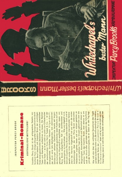 Inspektor Percy Brook LB SU Whitechapels bester Mann (Drei Fichten) Leihbuch nur Schutzumschlag