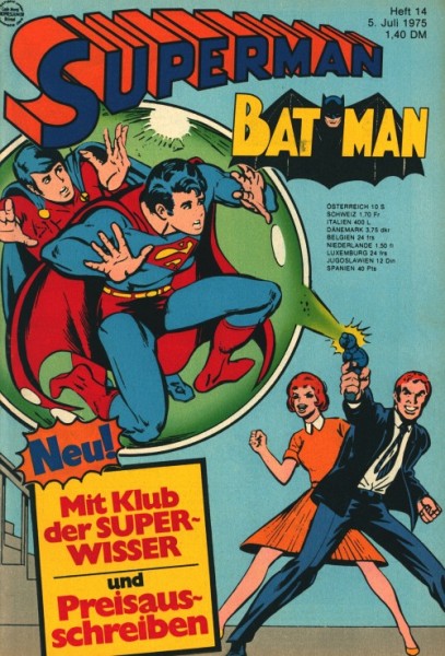 Superman (Ehapa, Gb.) Jahrgang 1975 Nr. 1-26