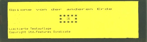 Spione von der anderen Erde (ohne Verlag, picc.) Nr. 1-5 kpl. (Z1)
