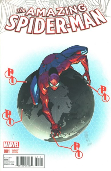 Amazing Spider-Man (2015) 1:50 Camuncoli Variant Cover 1