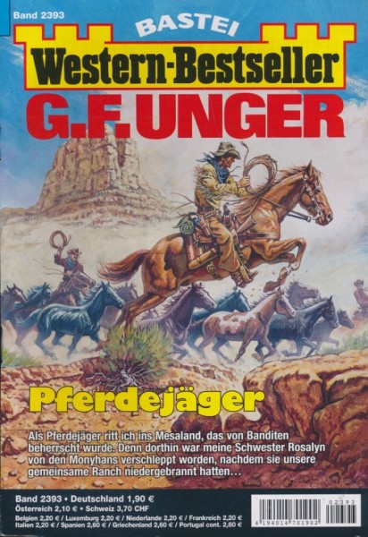 Western-Bestseller G. F. Unger (Bastei) Nr. 2393-2470