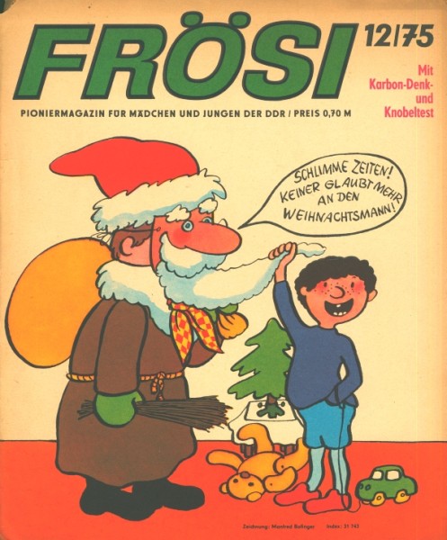 Frösi (Junge Welt, GbÜ.) Jhrg. 1975 Nr. 1-12