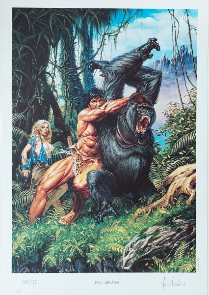 Joe Jusko Tarzan Poster Full Nelson lim. 58/275, signiert