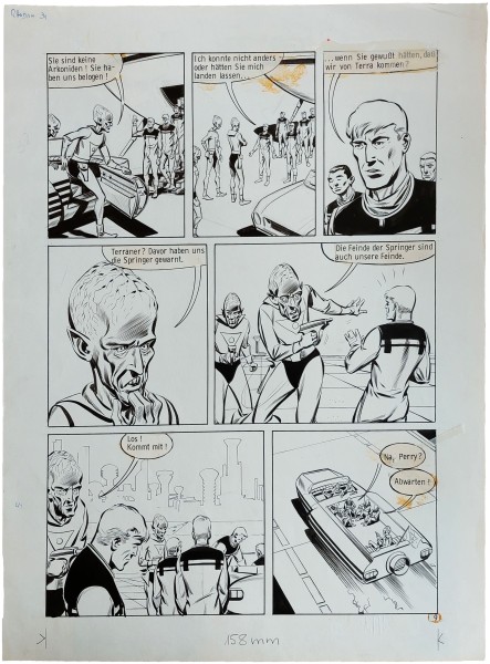 Originalzeichnung (1552) Perry Rhodan ÜF