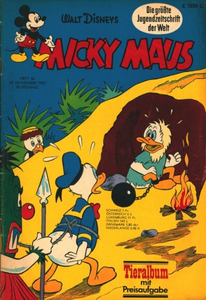 Micky Maus mit allen festen Beilagen Jahrgang 1967 (Ehapa, Gb.) aus Nr. 10-52