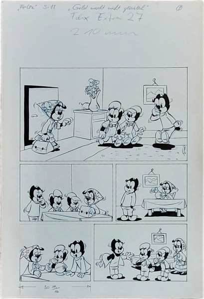 Originalzeichnung (1792) Felix Extra 27 ÜF